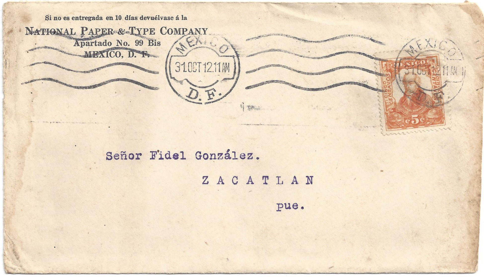 National Paper and Type Cover